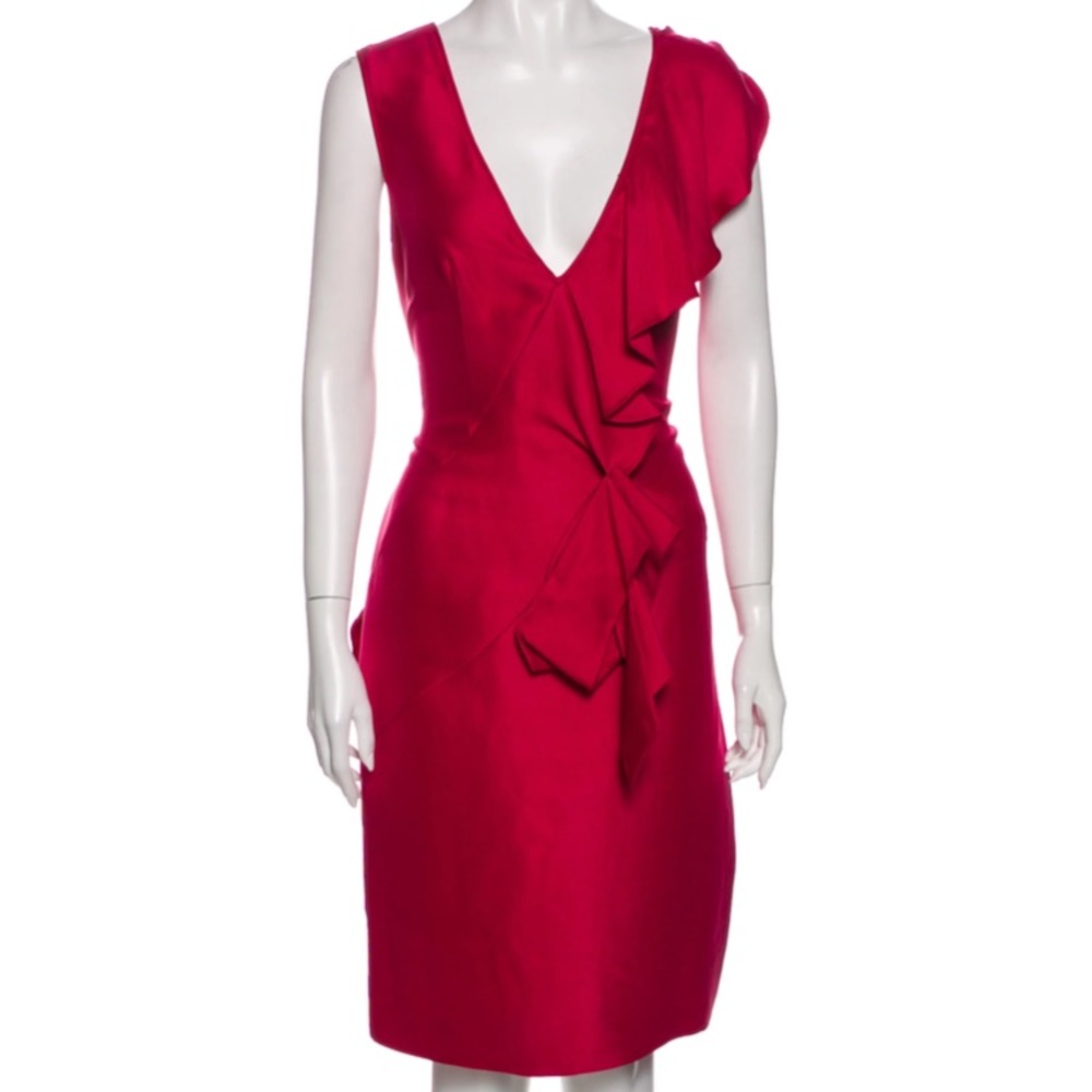 Valentino silk mid-length dress